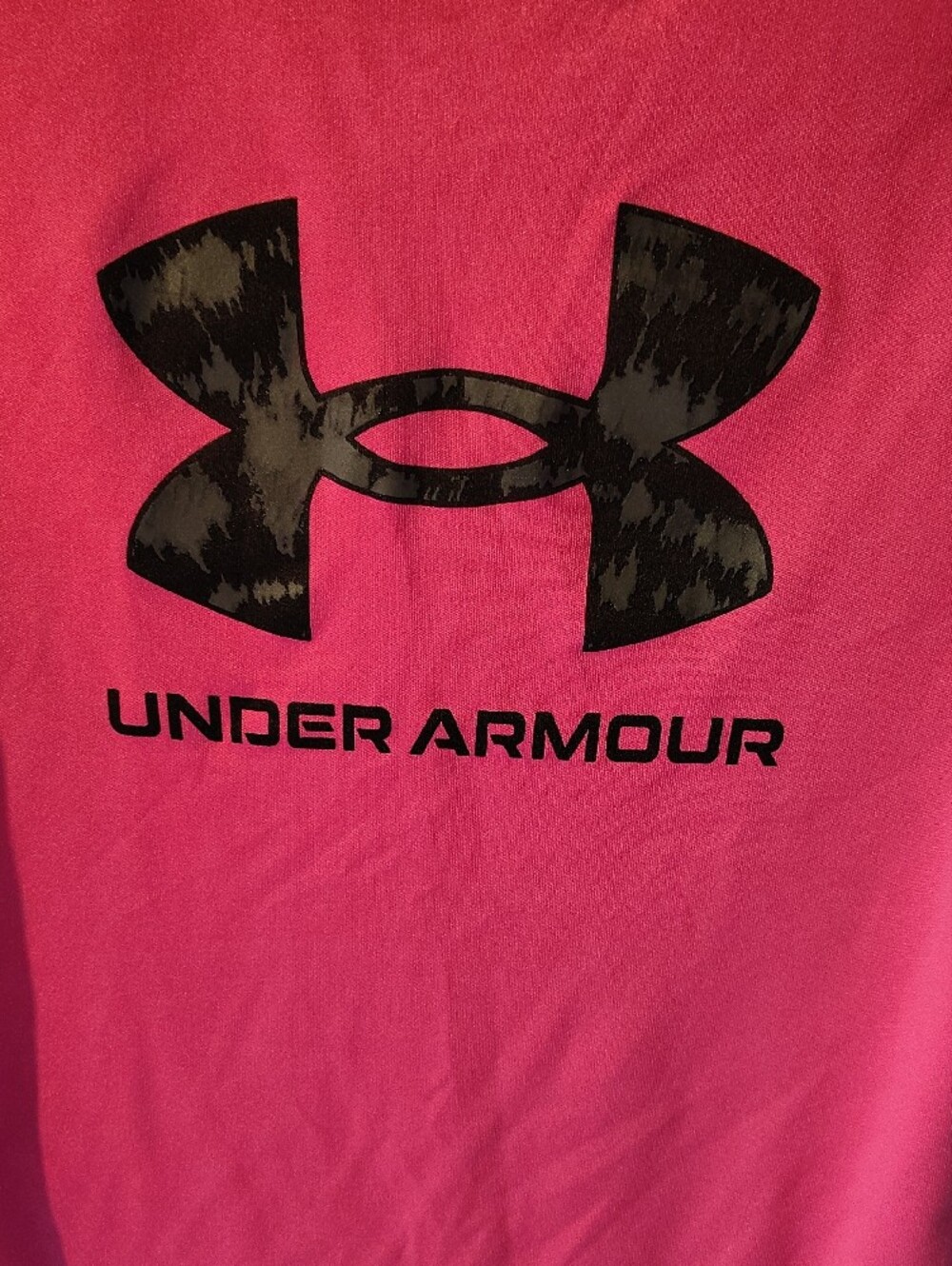 Under Armour Size (YS) Youth Small Pink Short Sleeve Graphic Active T Shirt - Picture 2 of 7
